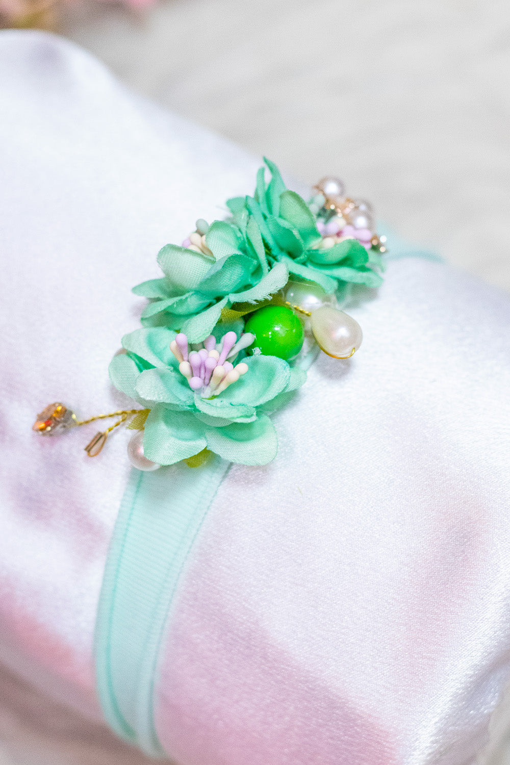 Green Beaded Headband