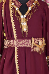 Vine collar Kids Anarkali with dupatta