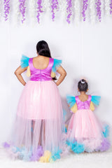 Unicorn Patch Work Mom and Daughter Dresses