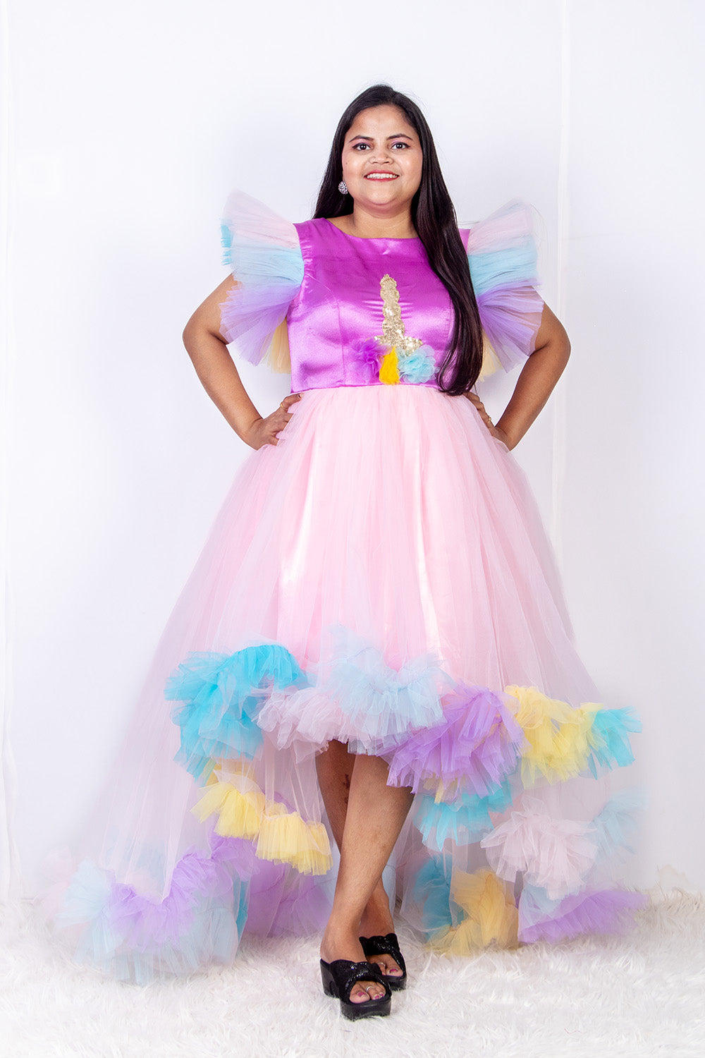 Unicorn Patch Work Mom and Daughter Dresses