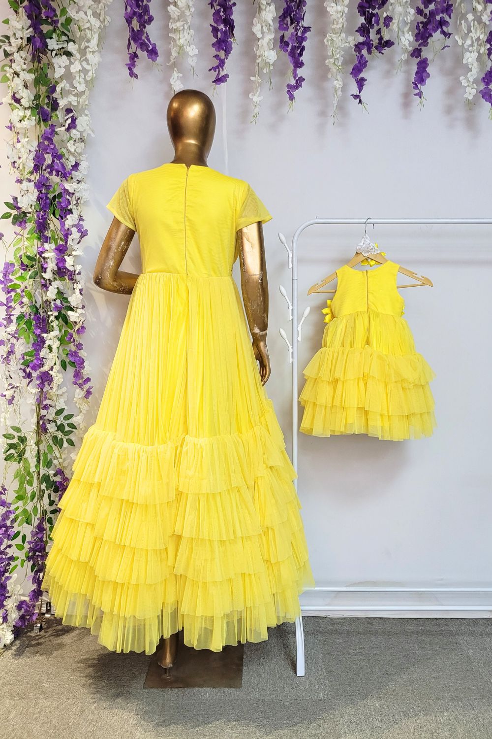 Sunflower Theme Mother Daughter Combo