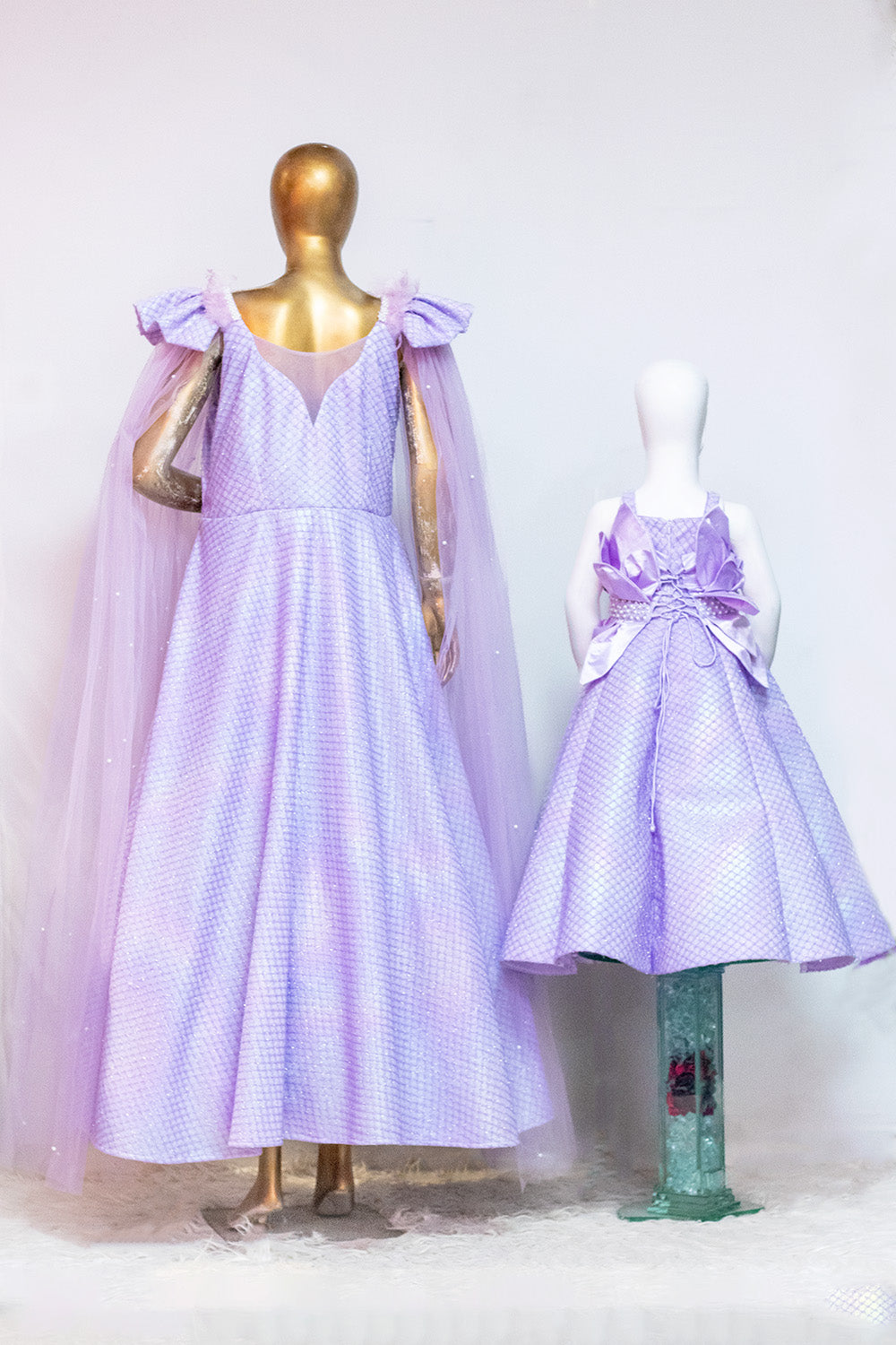 Lavender Luxe Pearl Gown Combo