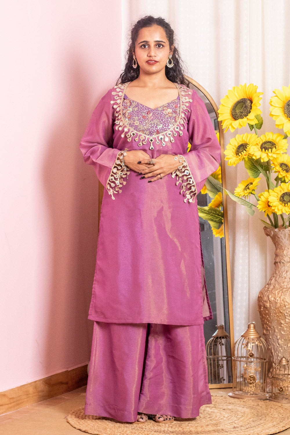 Lavender 3 Piece Coord Set Mom and Daughter Combo