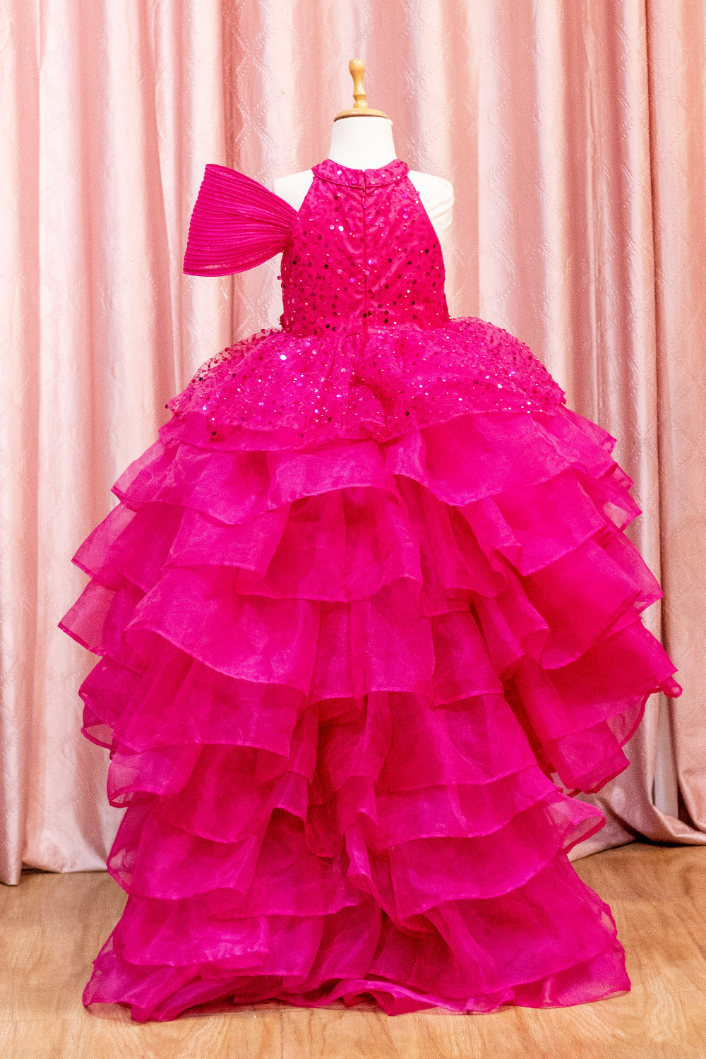 The Hot Pink Princess High Low Trail Dress