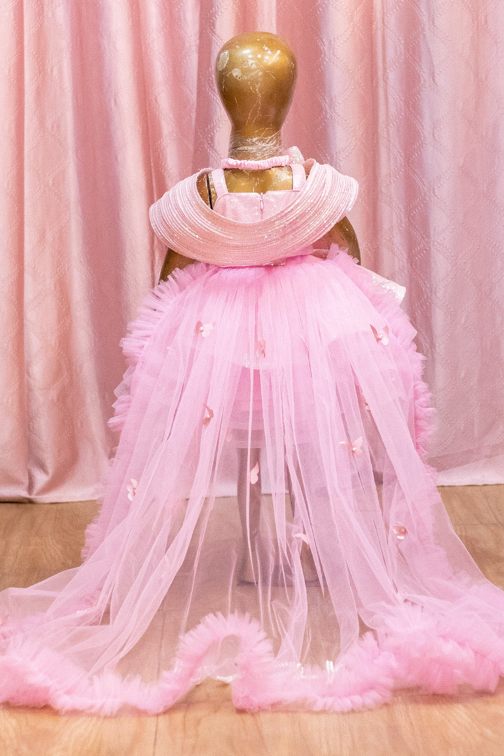 Blush Pink Sequin Wired Princess Frock