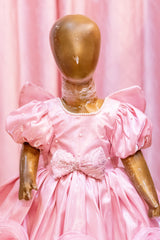 Baby Pink Heavy Satin Princess Frock