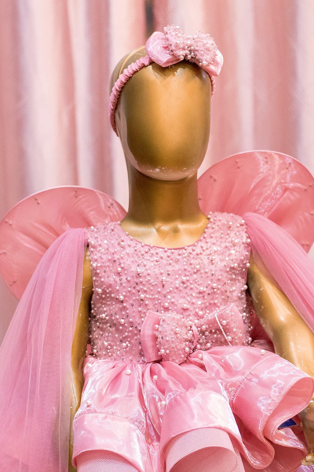 Pink Angel Wing Fairy Frock