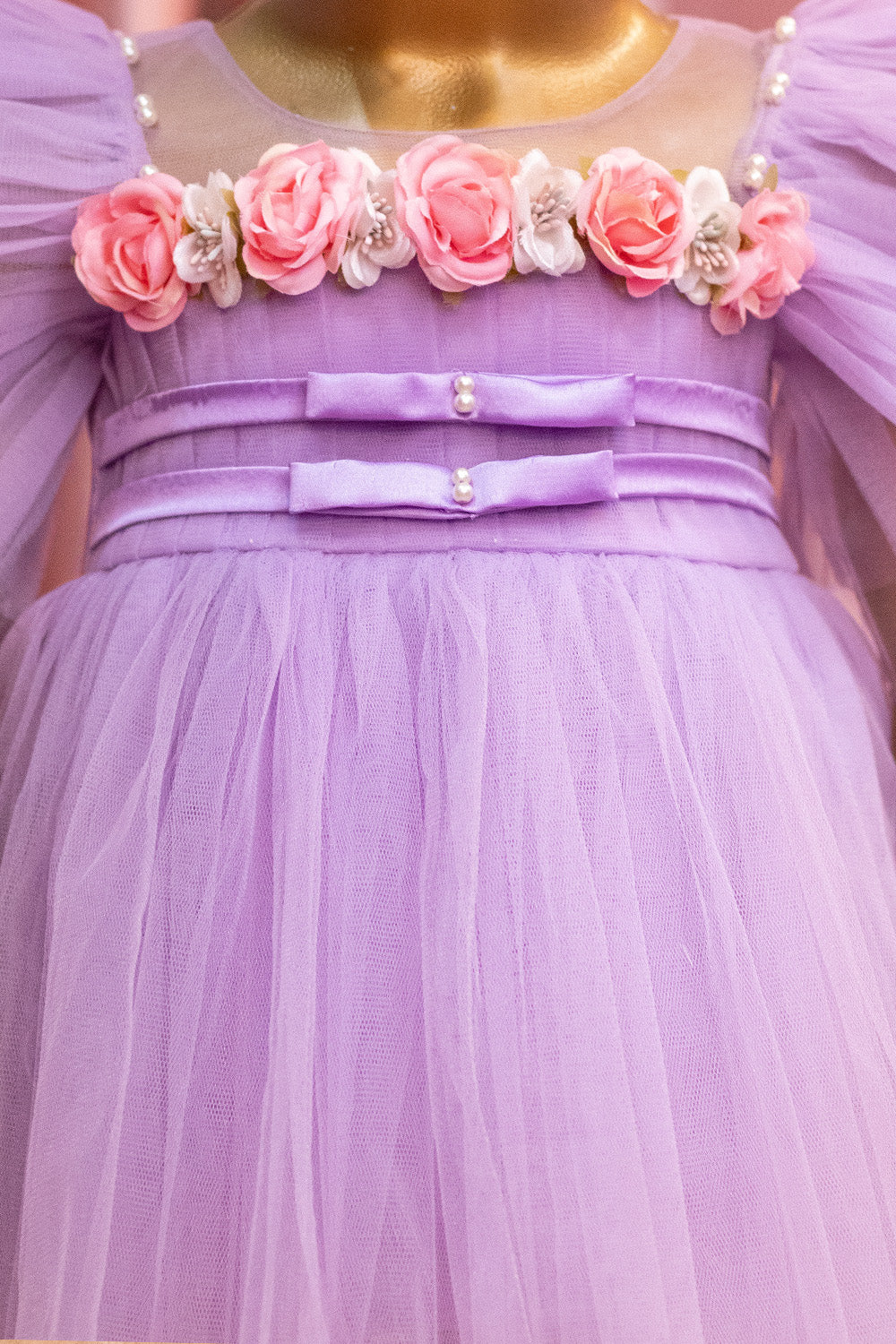 Lavender Floral Tulle Frock