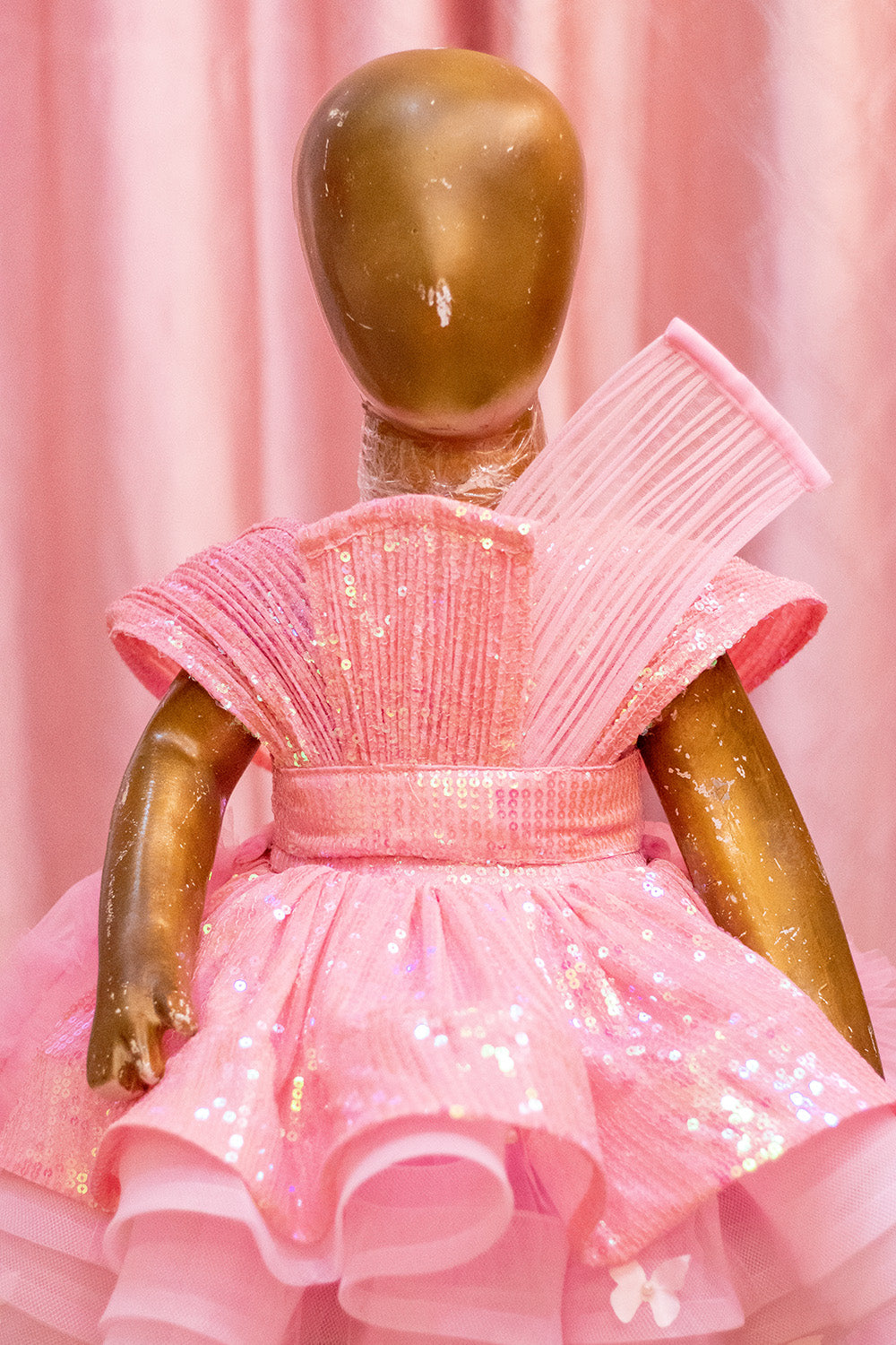 Blush Pink Sequin Princess Frock