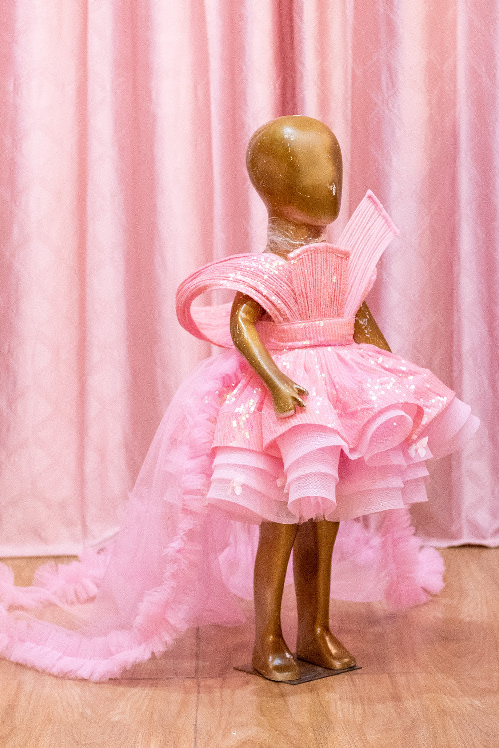 Blush Pink Sequin Princess Frock
