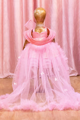 Blush Pink Sequin Princess Frock