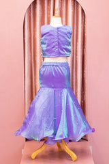 Mermaid Inspired Lavender & Aqua Lehenga Set