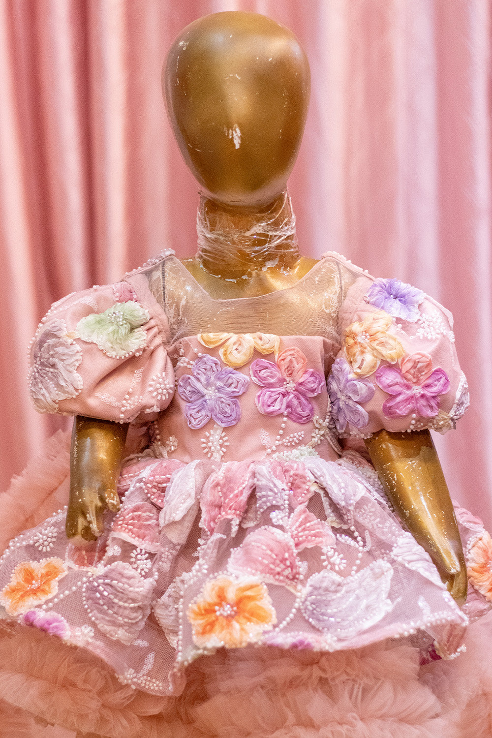 3D Flower Heavy Birthday Dress