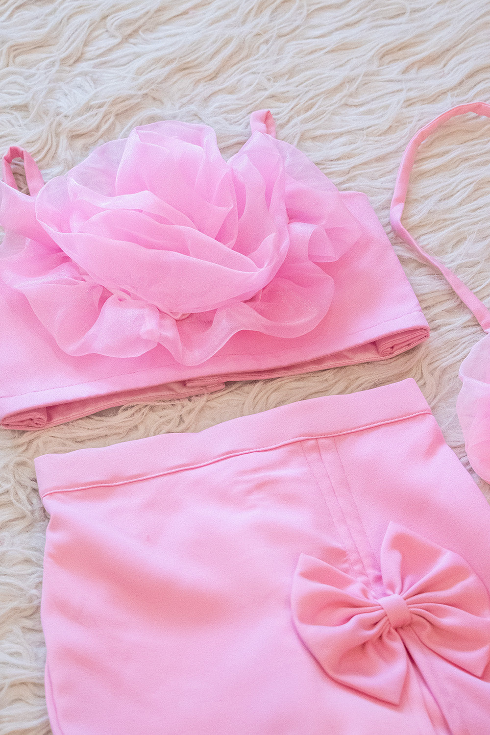 Rosette Petal Skirt & Top Set