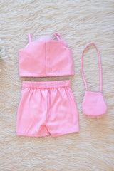Rosette Petal Skirt & Top Set