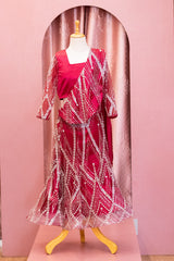 Maroon Heavy Embroidered Lehenga Choli