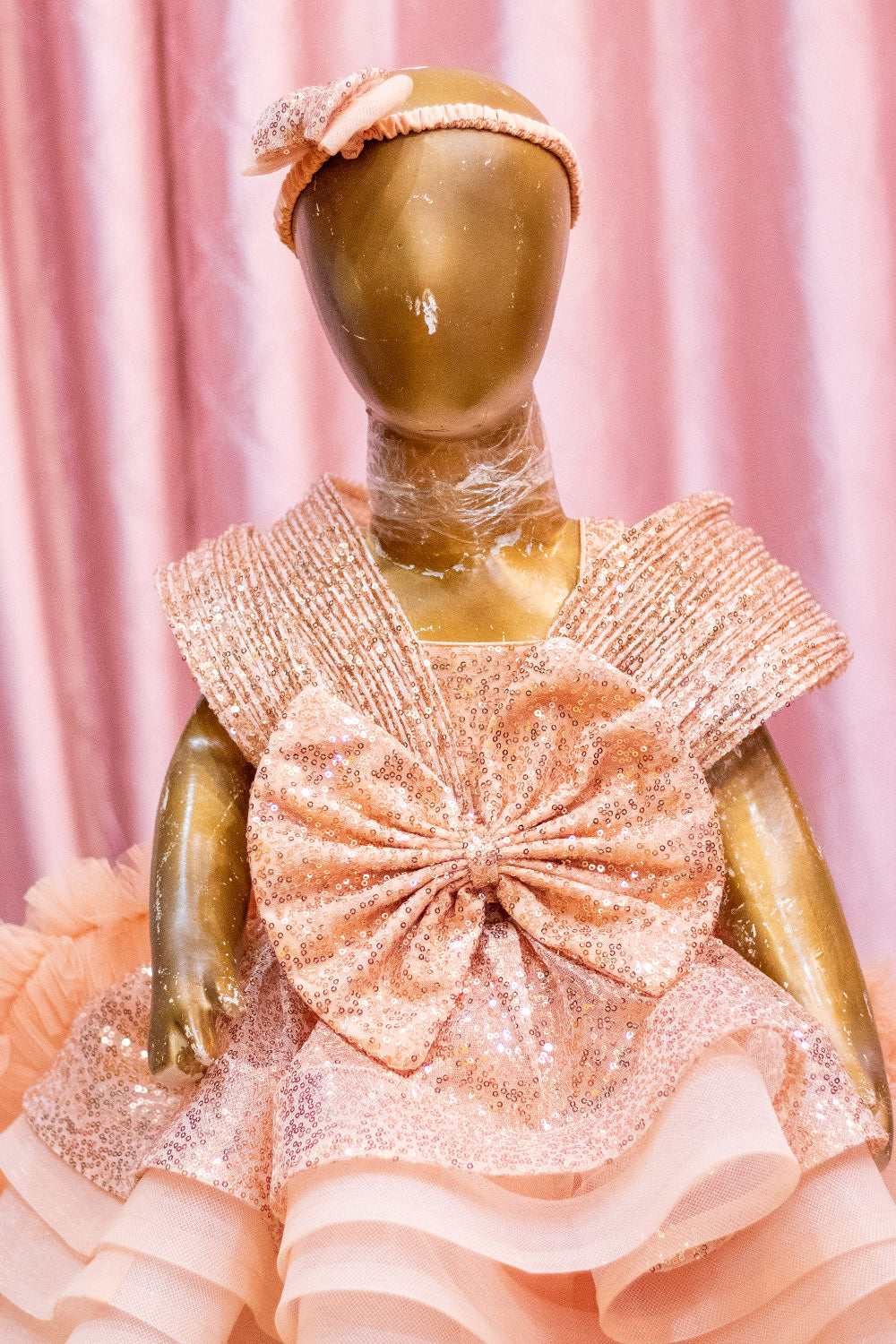 Golden Sequins Wired Dress