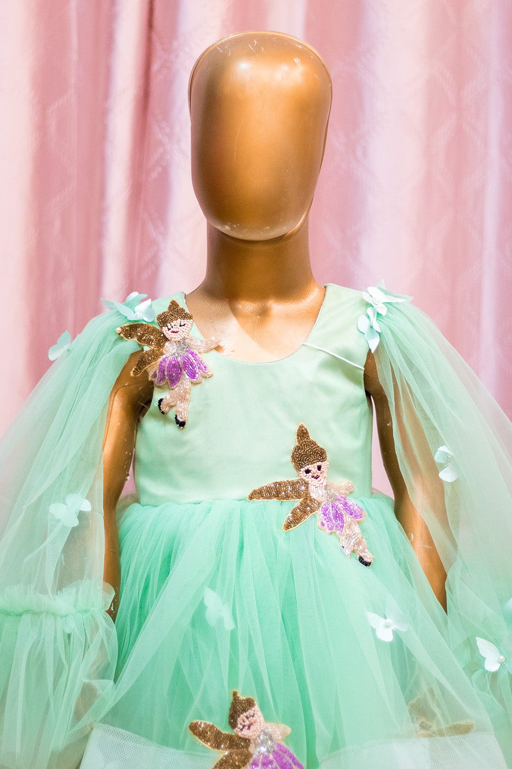 Fairy Tale Mint Green Net Frock