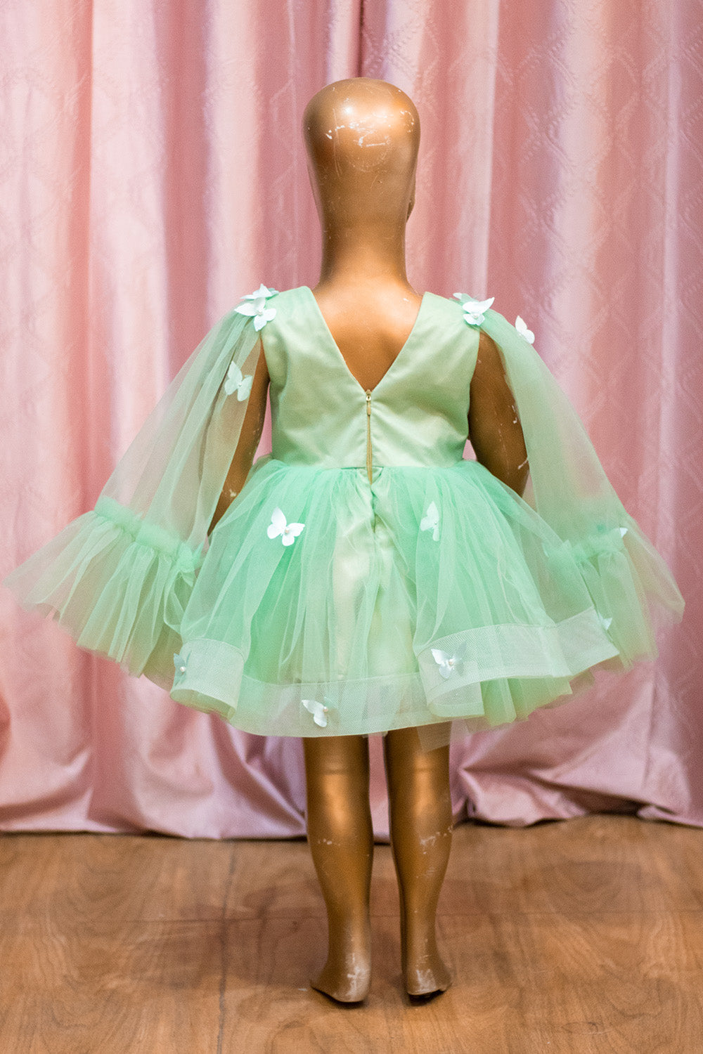 Fairy Tale Mint Green Net Frock